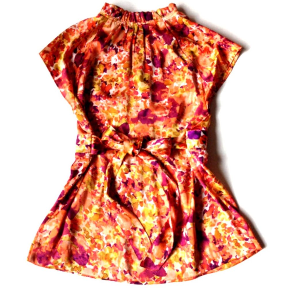 Apt. 9 Wine & Coral Abstract Print Blouse - Picture 2 of 8